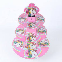 Load image into Gallery viewer, Board Cupcake stand Unicorn