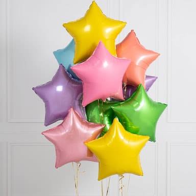 Pastel Star Foil Balloon