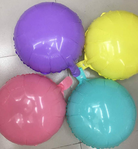 Pastel Round Foil Balloon