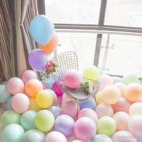 Pastel Color Rubber Balloon Size 10