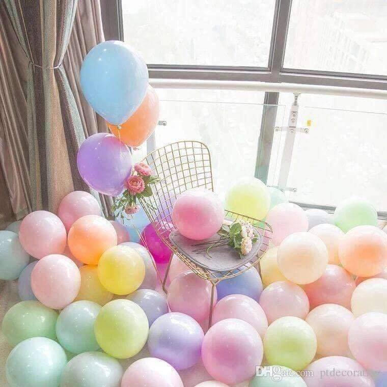 Pastel Color Rubber Balloon Size 10