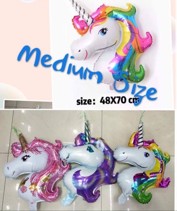 Unicorn Head Shaped foil balloon