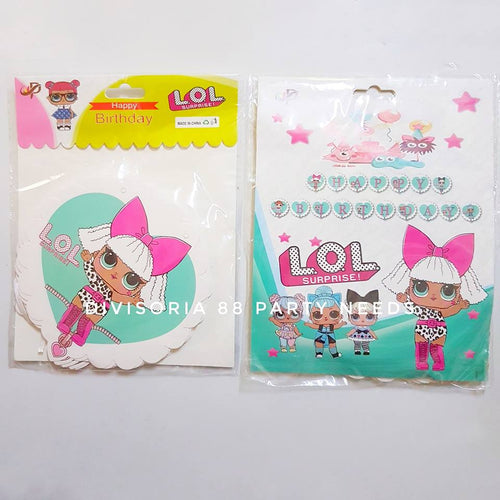 LOL HBD Banner White