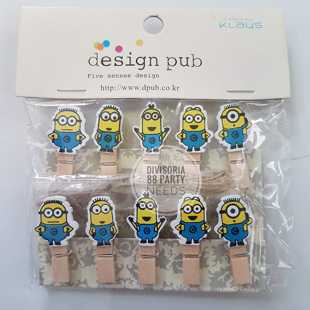 Wooden clip minions