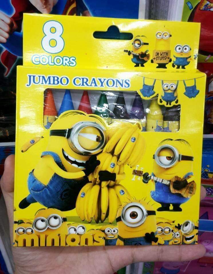 Jumbo crayons minions