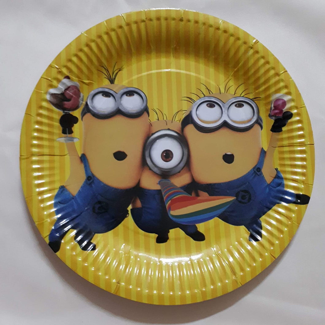 Paper plate Minions