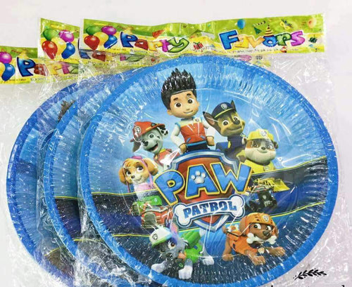 Paper plate paw patrol