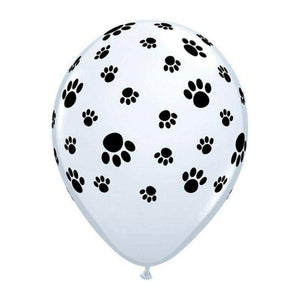 Paw print rubber balloon