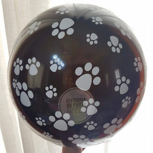 Paw print rubber balloon