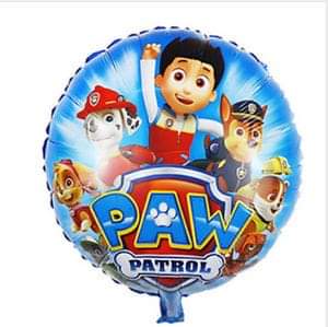 Round foil balloon paw patrol