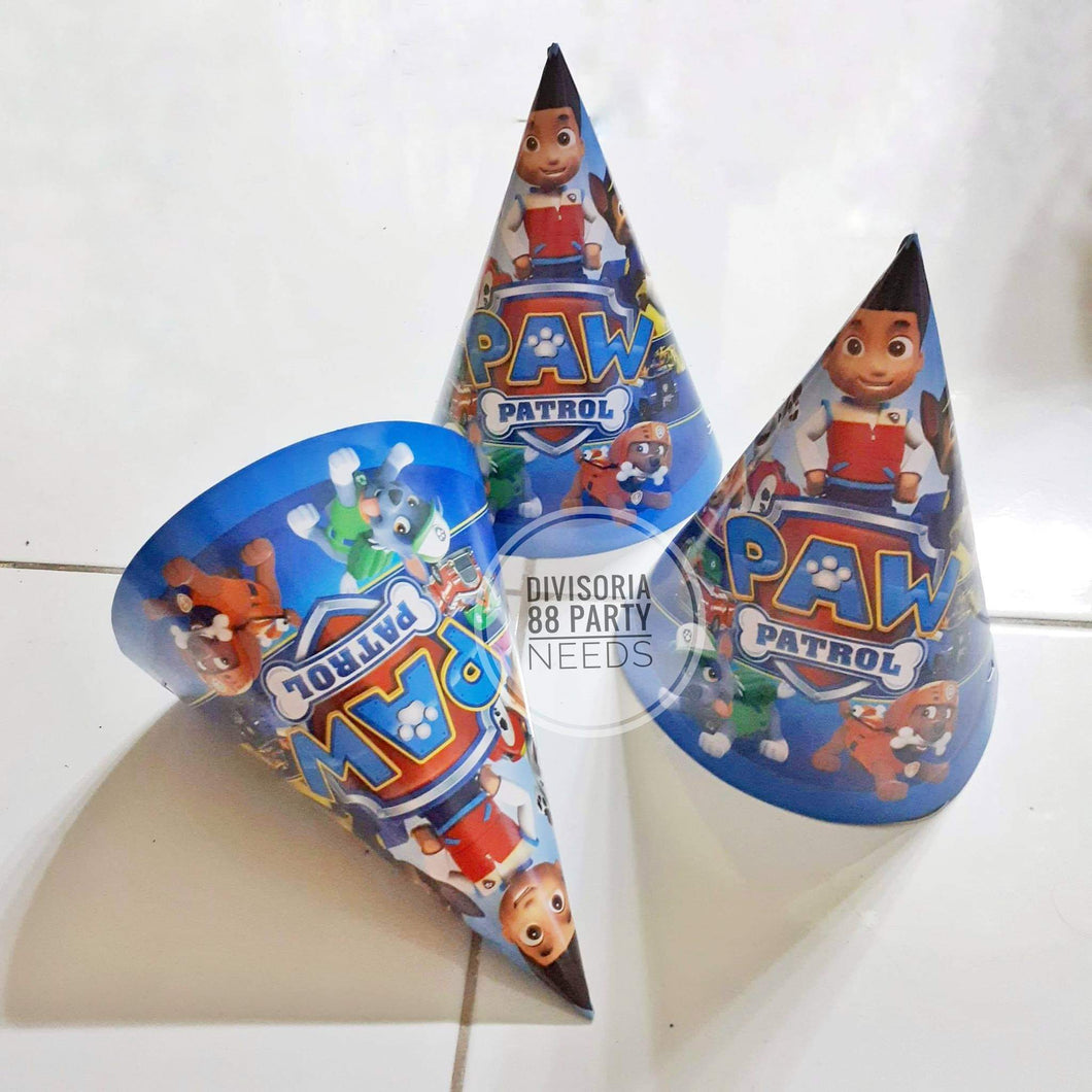 Cone party hat paw patrol